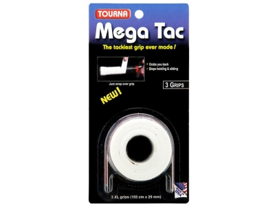 Confezione da 3 pz. overgrip tourna mega tac bianco